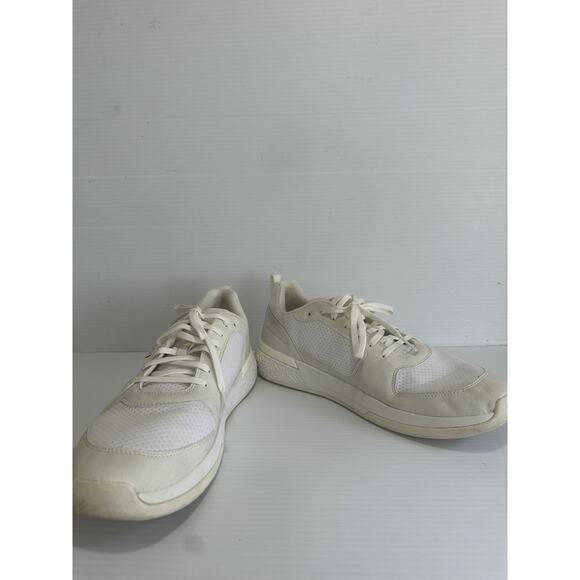OluKai Men's 12 Anau Court Lace Up Pickleball Tennis Sneaker Bright White 10545 - Picture 1 of 9